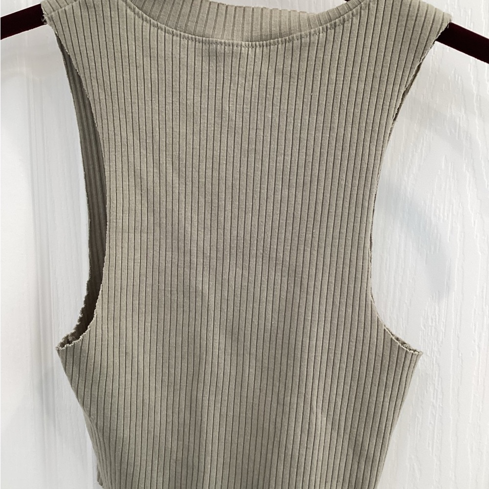 Sleeveless Ribbed Knit Top - Aerie - Picture 8 of 8